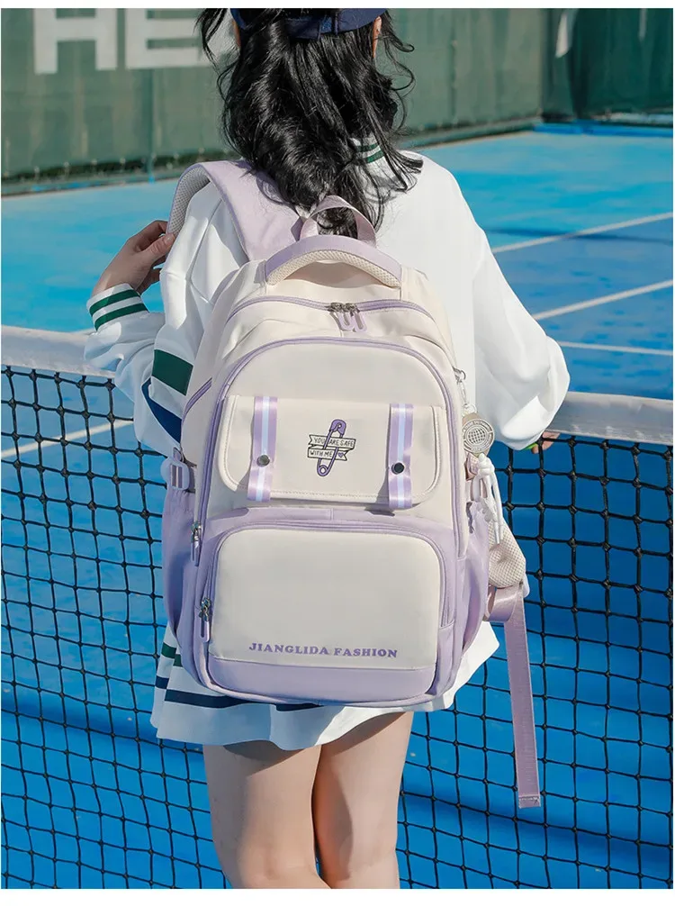pendentif crème glacée école primaire sac à dos 1-6 grade mignon coloré sacs d'école pour les filles étanche grande capacité cartables sac