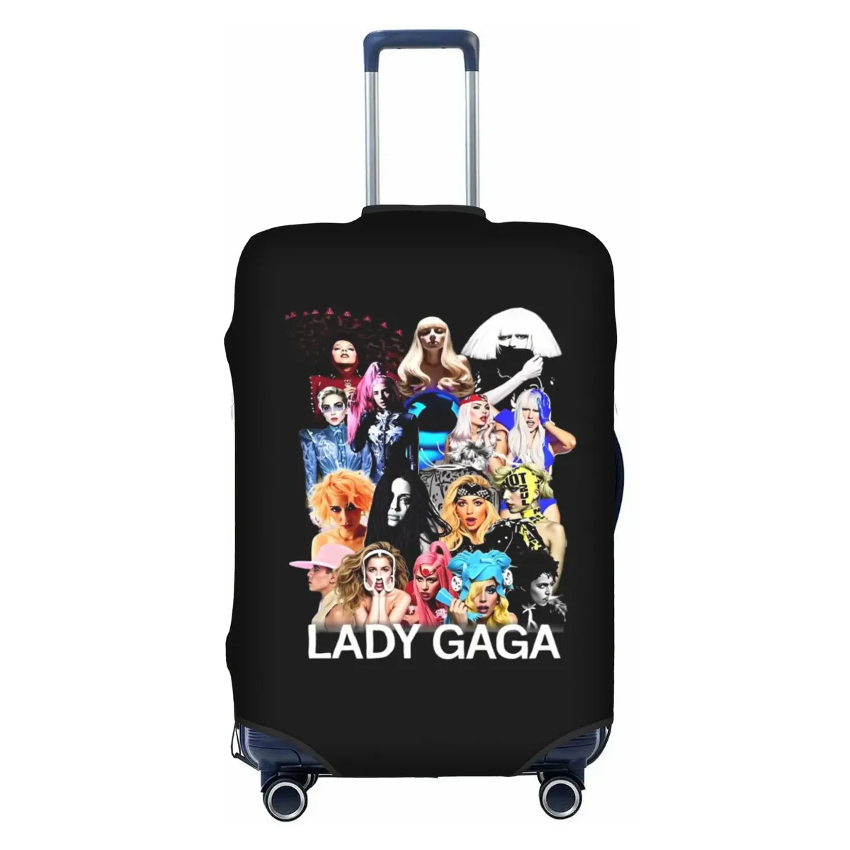 housse de valise élastique de voyage american singer l-lady g-gaga, protection pour valise adaptée aux bagages de 18 à 32 pouces