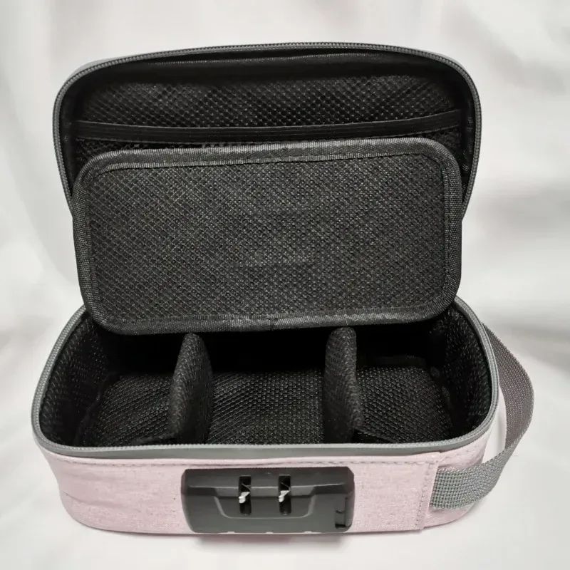 nouveau sac de rangement avec serrure à combinaison, étui de rangement de voyage portable pour hommes/femmes, boîte de maquillage verrouillable, sacs à main de toilette de beauté