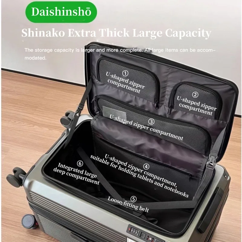 Bagage extensible, boîtier de chariot épais de grande capacité, valise de voyage de 24 pouces, bagage avec serrure à combinaison, robuste et Du