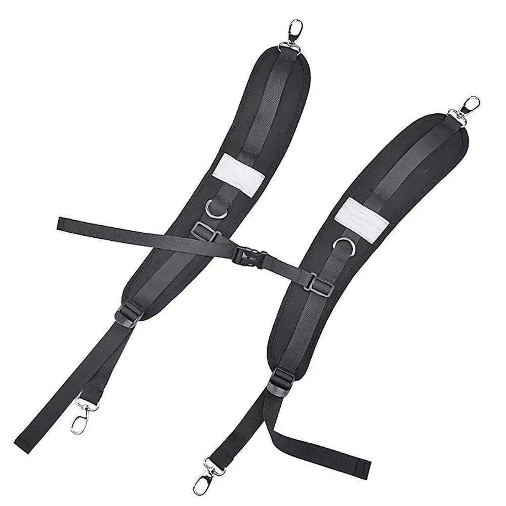 nouveau sangles de sac à dos noires tissu oxford absorption des chocs sangle de remplacement sacs bandoulière sports de plein air