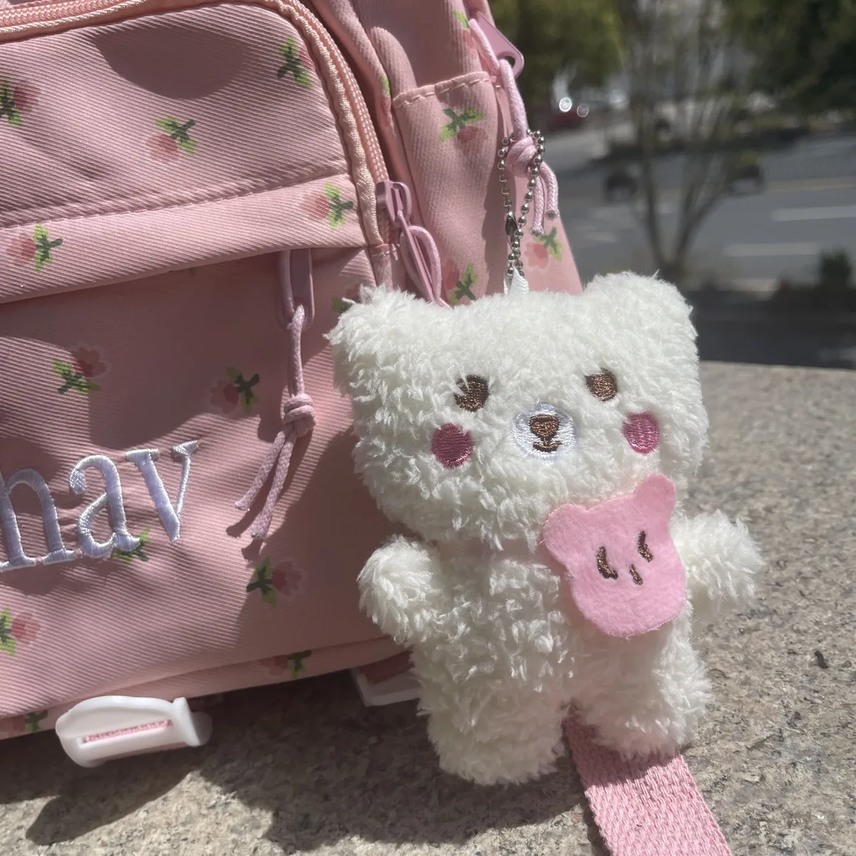 sac à dos floral brodé avec nom personnalisé, sac à dos décontracté pour filles, sac à dos pour dames, cadeau unique pour jeunes, sacs à main kawaii