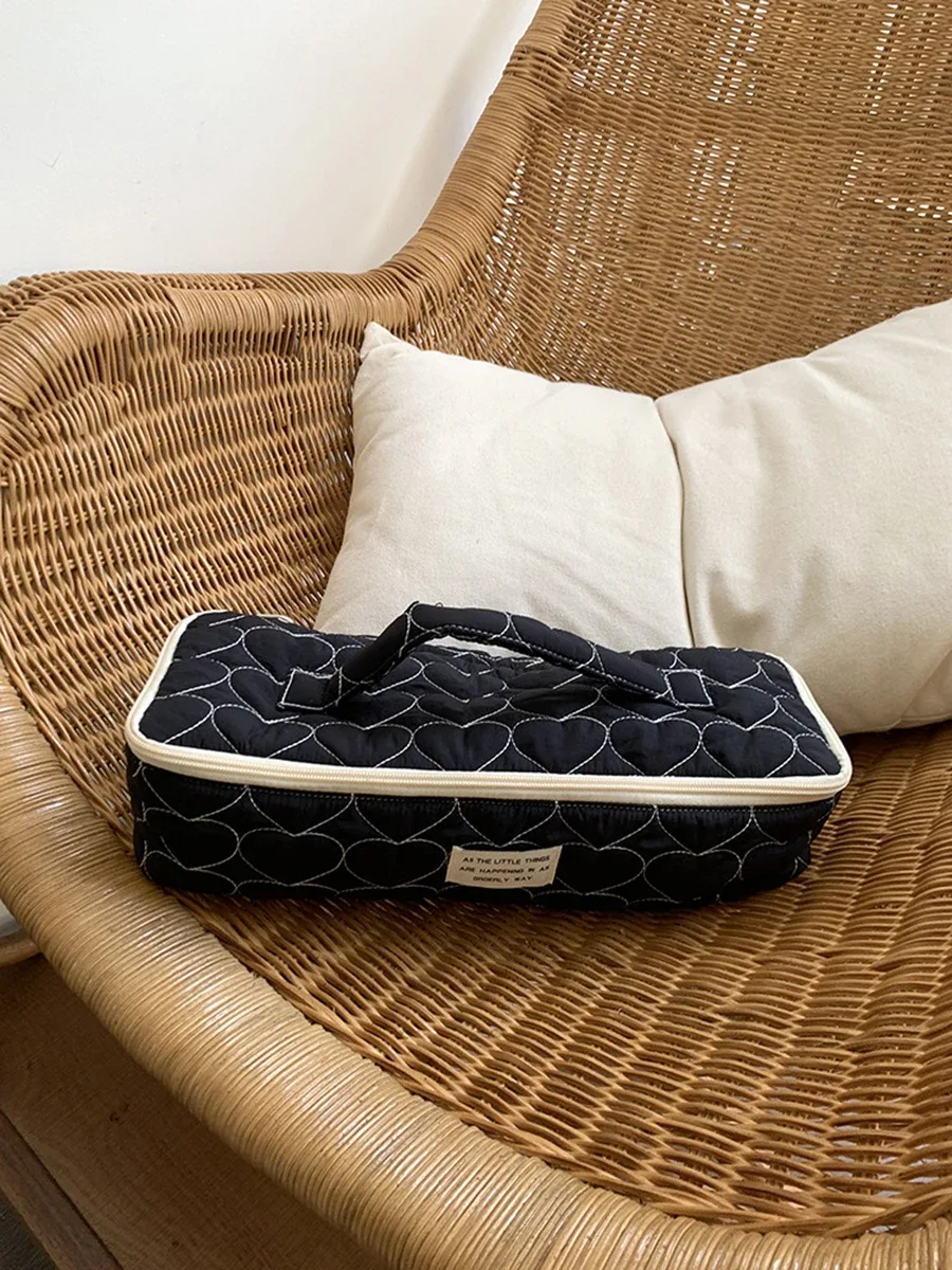 sac de rangement pour sèche-cheveux de grande capacité, sac à cosmétiques portable, trousse de maquillage pour femmes, trousse de toilette, organisateur de voyage