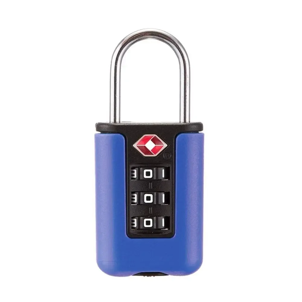 cadenas à combinaison tsa à 3 chiffres, antivol, pour valise et bagages, avec câble métallique, serrure à code douane pour voyage