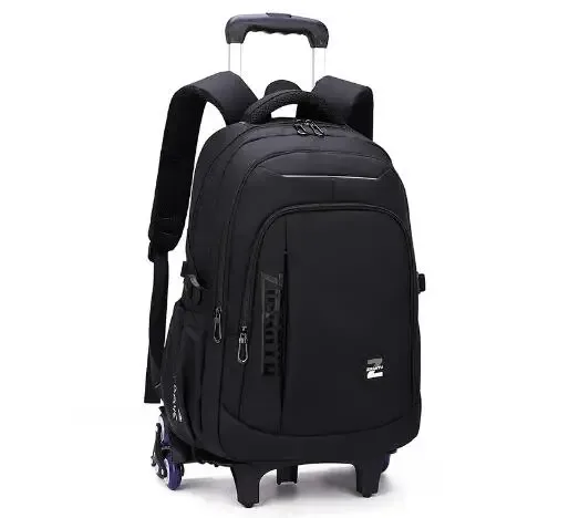 sac à dos de chariot d'école pour garçons sac à bagages de chariot sac à dos d'école à roulettes pour adolescents garçons sac à dos d'école à roulettes sur roues