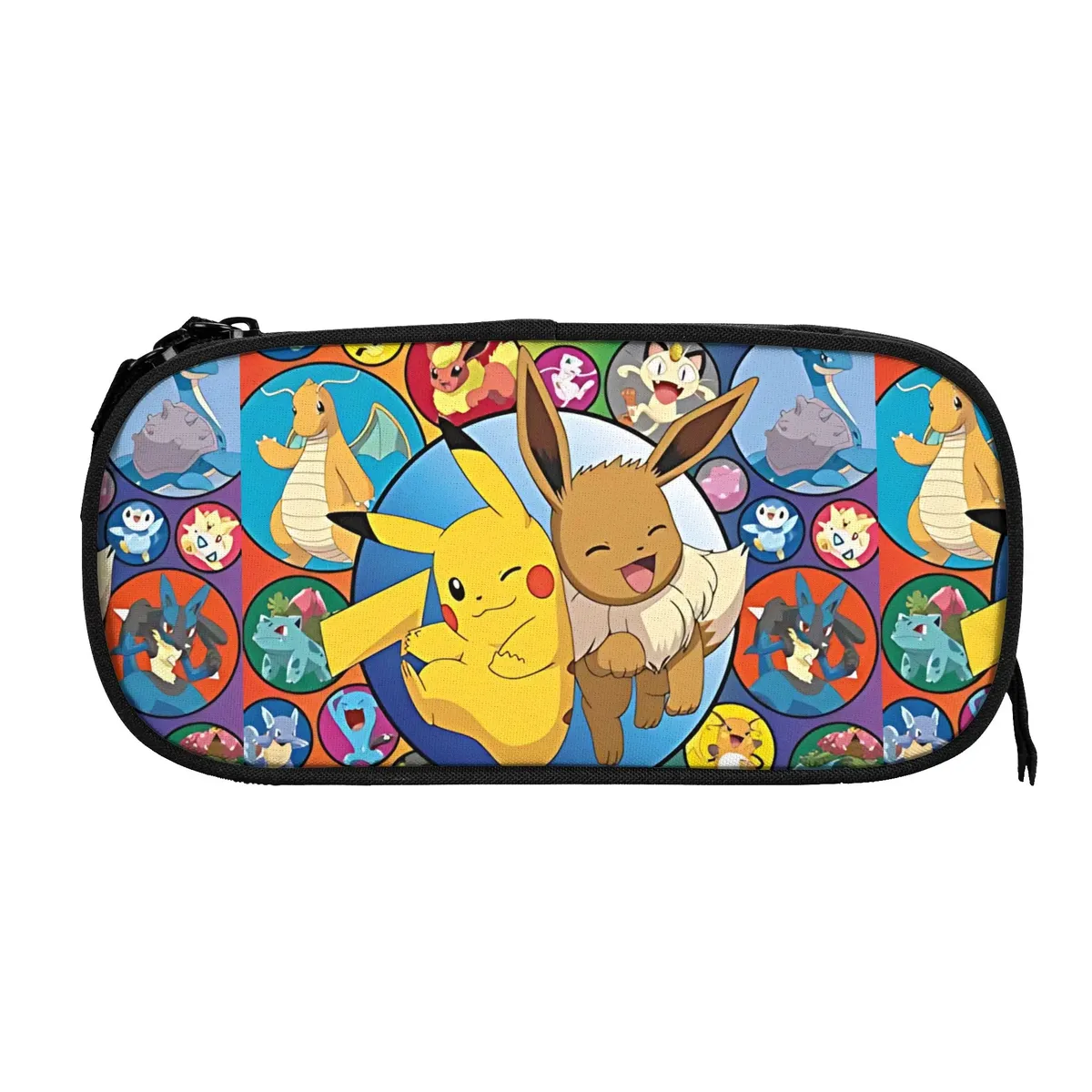 sacs à thème pokemon personnalisés, grande capacité, pour enfants, trousse à crayons pour garçons et filles
