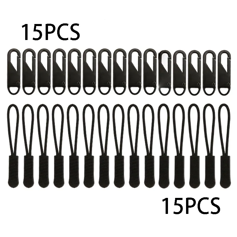 10/20 pièces fermeture éclair de remplacement tire l'extension de cordon pour sacs à dos vestes bagages sacs à main sacs à main