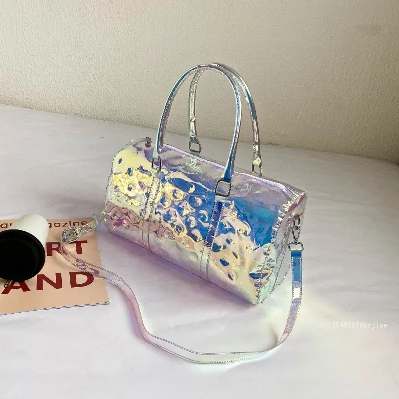 nouveau sac bandoulière portable 2026 tendance en similicuir de haute qualité, sac de voyage couleur unie grande capacité pour affaires et rangement