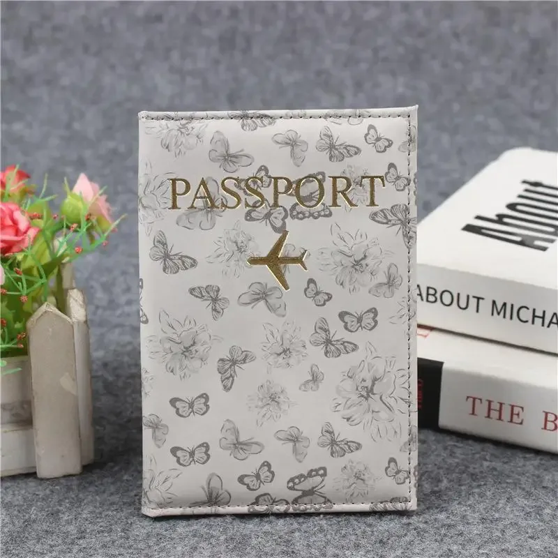 housse de passeport en cuir pu pour hommes et femmes, organisateur, porte-cartes de protection, couvertures de documents d'identité, étui de passeport de voyage, 1 pièce【smq】