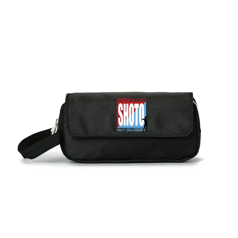 grand sac à crayons anime, sacs de rangement multifonctions pour papeterie, sacs à stylos oxford, sacs à cosmétiques