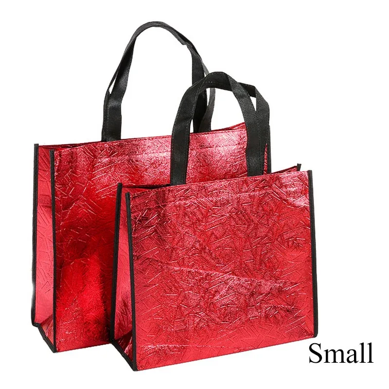 sac de courses laser pliable pour femmes, fourre-tout écologique réutilisable, sac non tissé en tissu imperméable, sacs de rangement de voyage de grande capacité durables