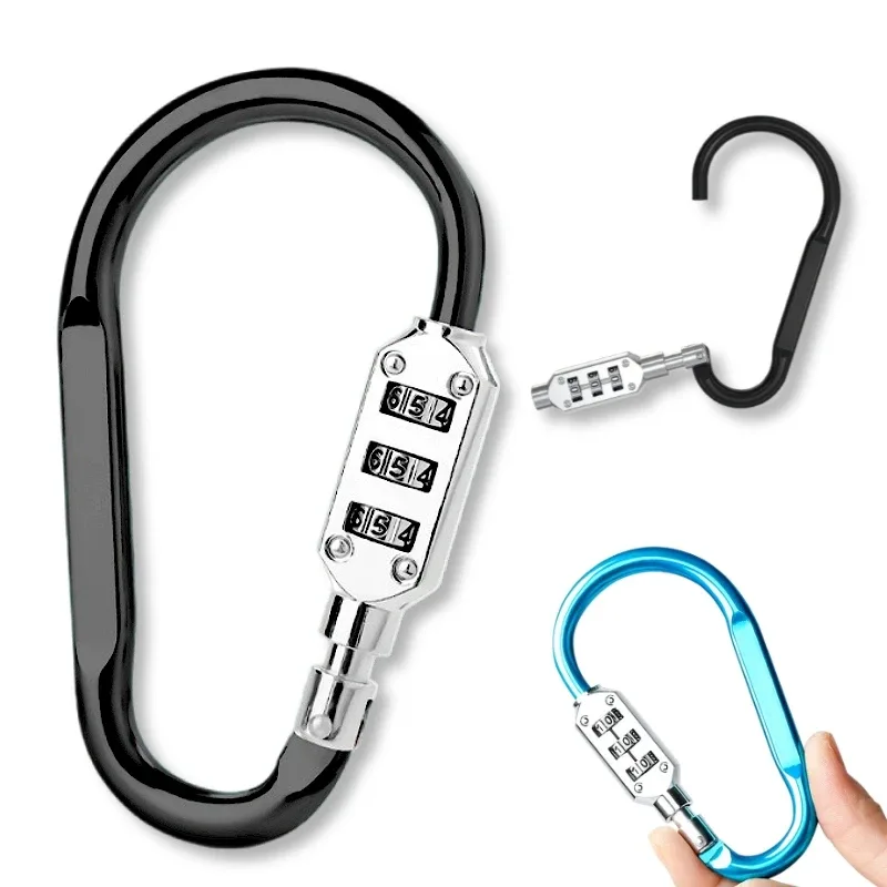 cadenas à code avec cadran à 3 chiffres, serrure à fermeture éclair pour bagages, sac à dos, sac à main, valis