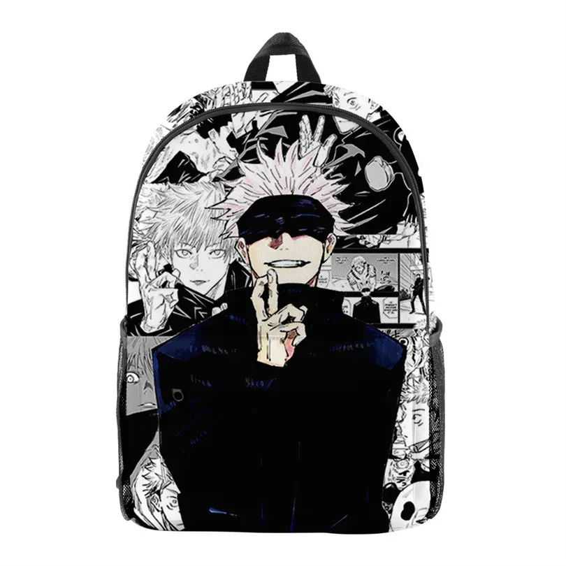 anime satoru gojo école sac à dos sac à dos pour ordinateur portable garçons filles adolescents sac d'école sac de voyage mochila sac à bandoulière
