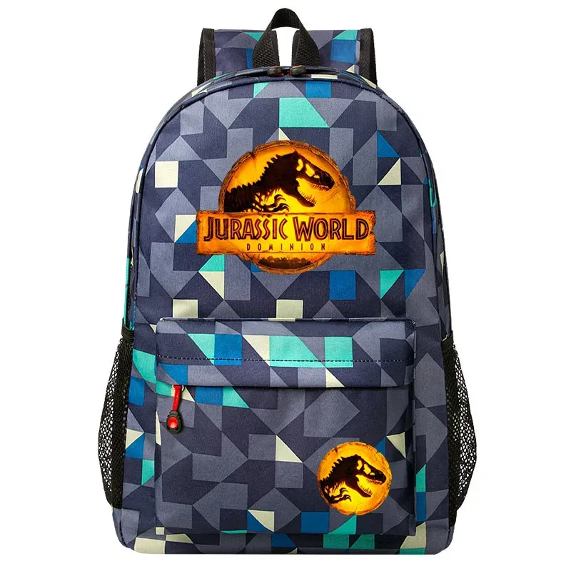 Nouveau Jurassic World Dominion enfants sac d'école de haute qualité enfants étudiant sac à dos cartable adolescent ordinateur portable sacs à bandoulière
