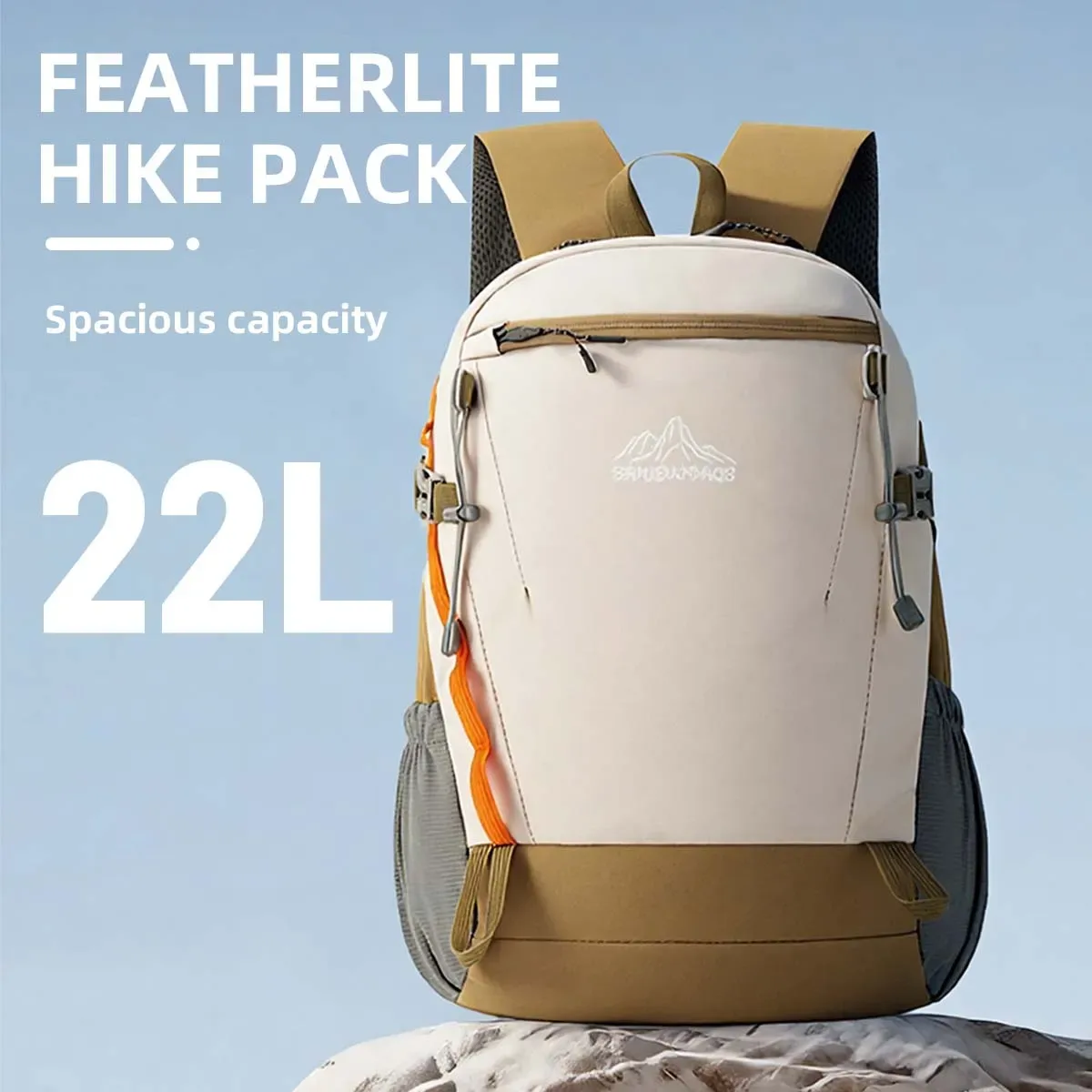 Sac de randonnée en plein air pour femmes, sac à dos léger, imperméable et ultra-léger de 22 litres, sac à dos de voyage léger pour l'escalade, pour les élèves du collège et les étudiants