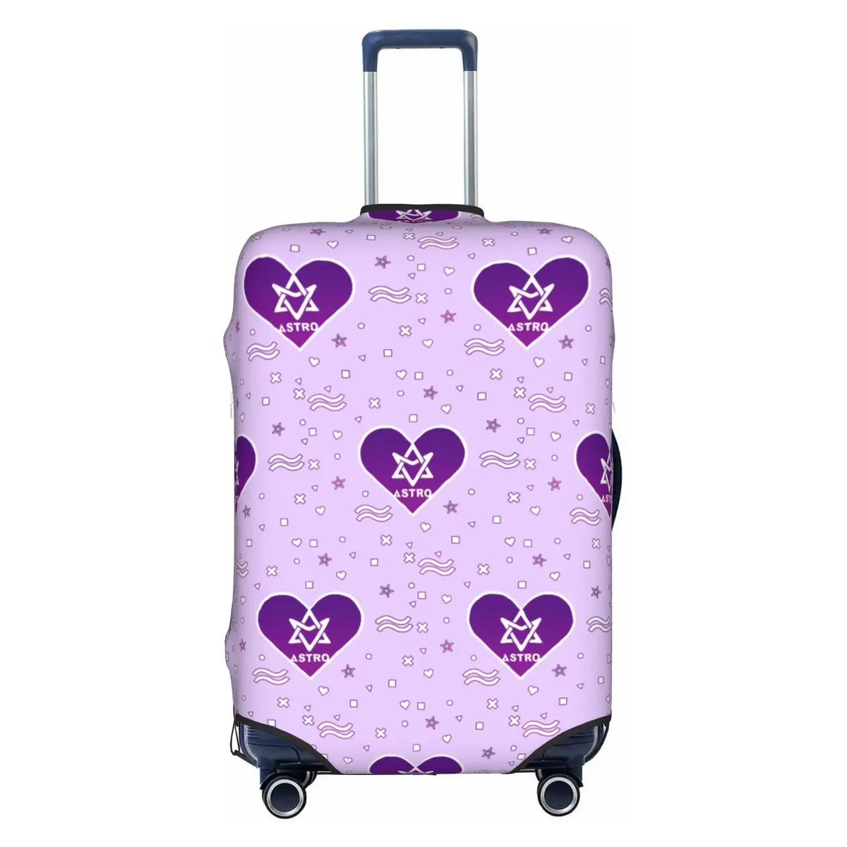 housse de protection amusante pour valise a-astros mj jinjin cha eun woo, lavable, yoon san ha rocky, housses de valise de voyage