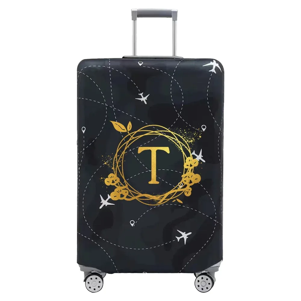 housse de protection pour bagages élastiques épais, série couronne imprimée pour valises de 18 à 32 pouces, accessoires de voyage