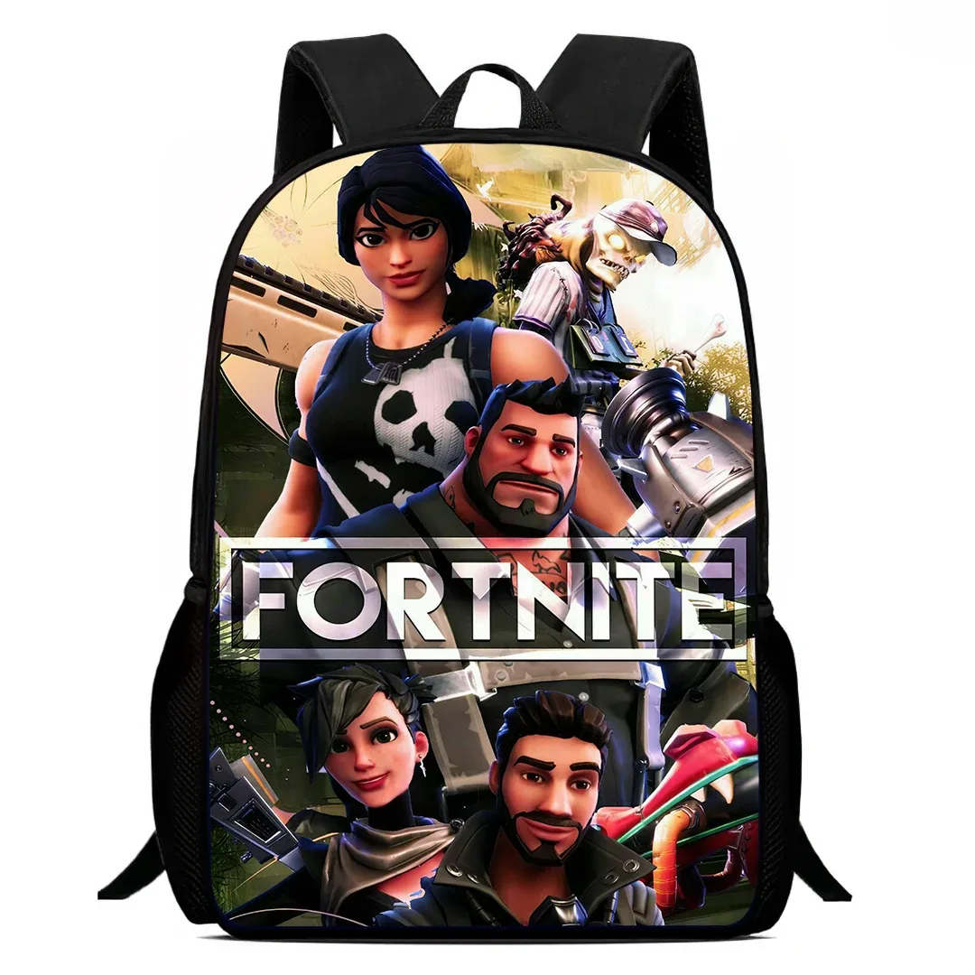 sac à dos d'école fortnite de 15 pouces pour enfants, garçons et filles, sac à dos léger imprimé avec des motifs de jeux, grand format, adapté aux enfants de 5 à 8 ans