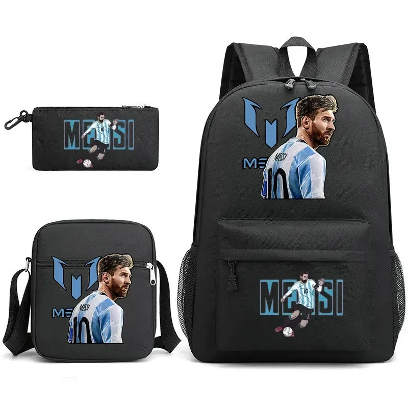 sac à dos messi léger et décontracté, grande capacité, pour femmes, hommes, étudiants, trousse à crayons, sacs à bandoulière, ensembles