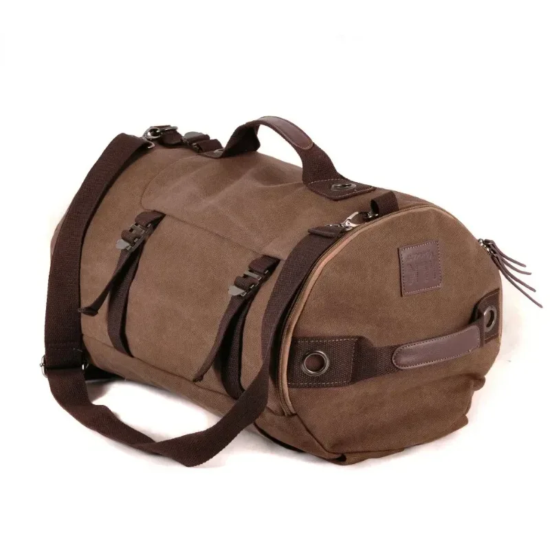 sac à dos en toile pour hommes, sac à dos de camping en plein air pour hommes, sacs à dos de voyage de grande capacité, sac à main multifonctionnel antivol
