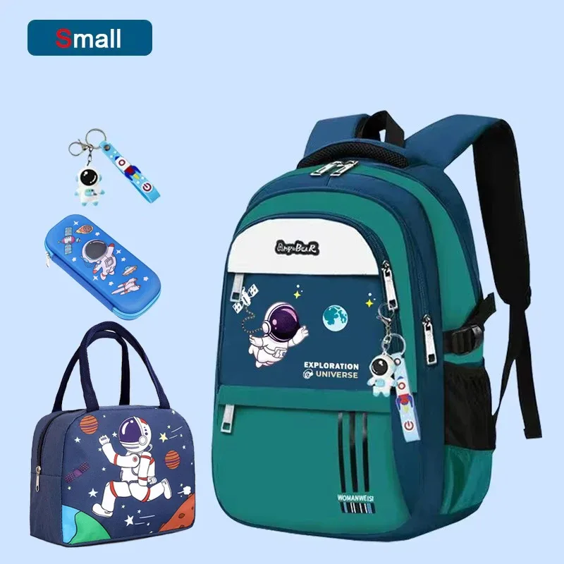 sac à dos d'école astronsominitié pour garçon, cartable étanche pour enfant du primaire