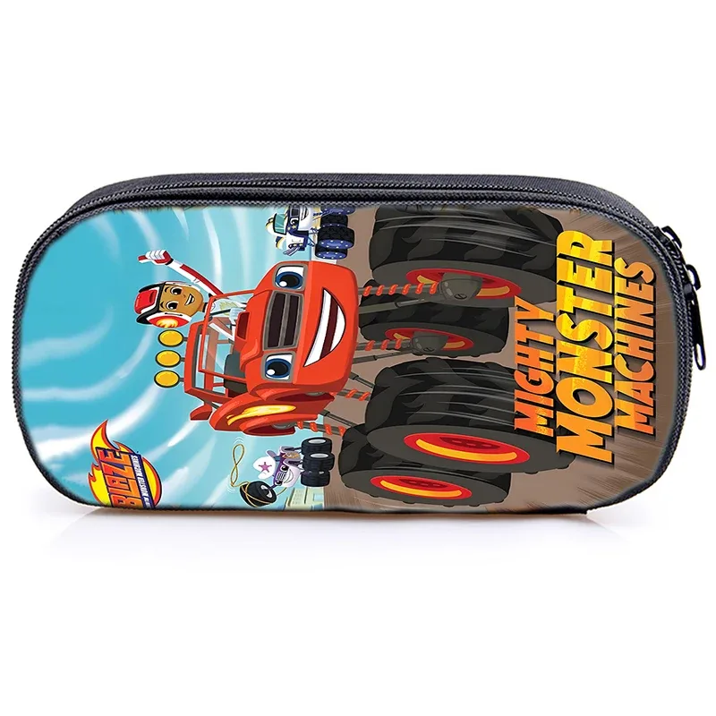 sac à dos blaze and the monster machines, 3 pièces, sac d'école pour enfants avec sacs à bandoulière, trousse à crayons, sac à dos blaze car pour garçons et filles