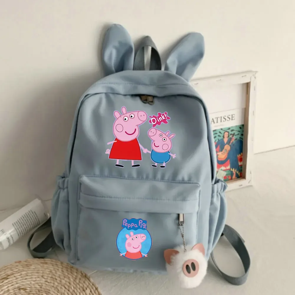 sac à dos grande capacité peppa pig, mignon, polyvalent, pour étudiants, loisirs, voyage, saison de rentrée scolaire
