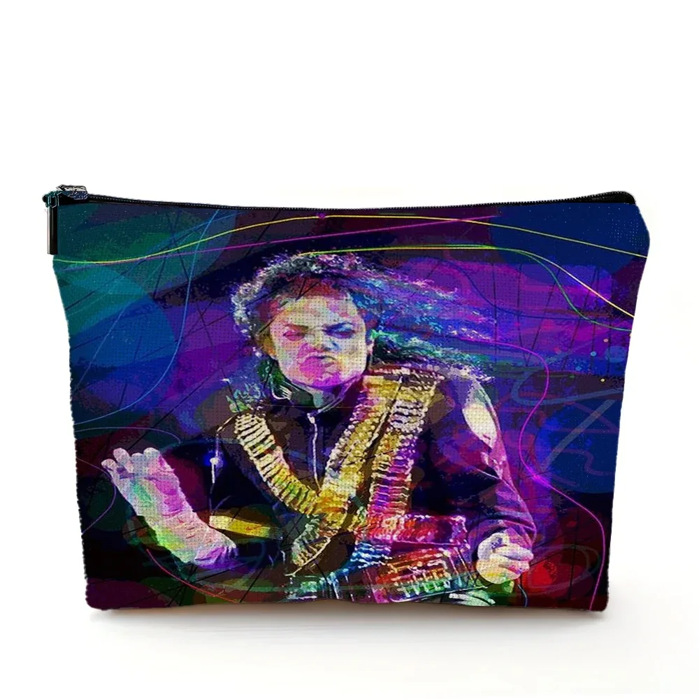 super star michael jackson sac cosmétique double impression sacs de maquillage femmes sac à main de mariage dame organisateur de voyage portefeuille enfant
