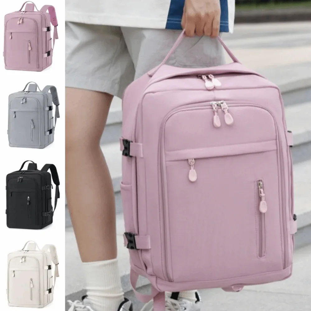 Sac à dos de voyage grande capacité, sac à dos étudiant haut de gamme durable, sac d'ordinateur multifonctionnel imperméable pour femme