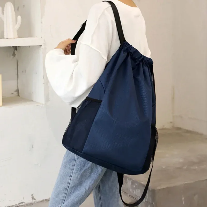 Sac à dos de sport à cordon de serrage, sac à dos de grande capacité pour salle de sport, natation, plage, pour femmes et hommes pour contenir quotidiennement
