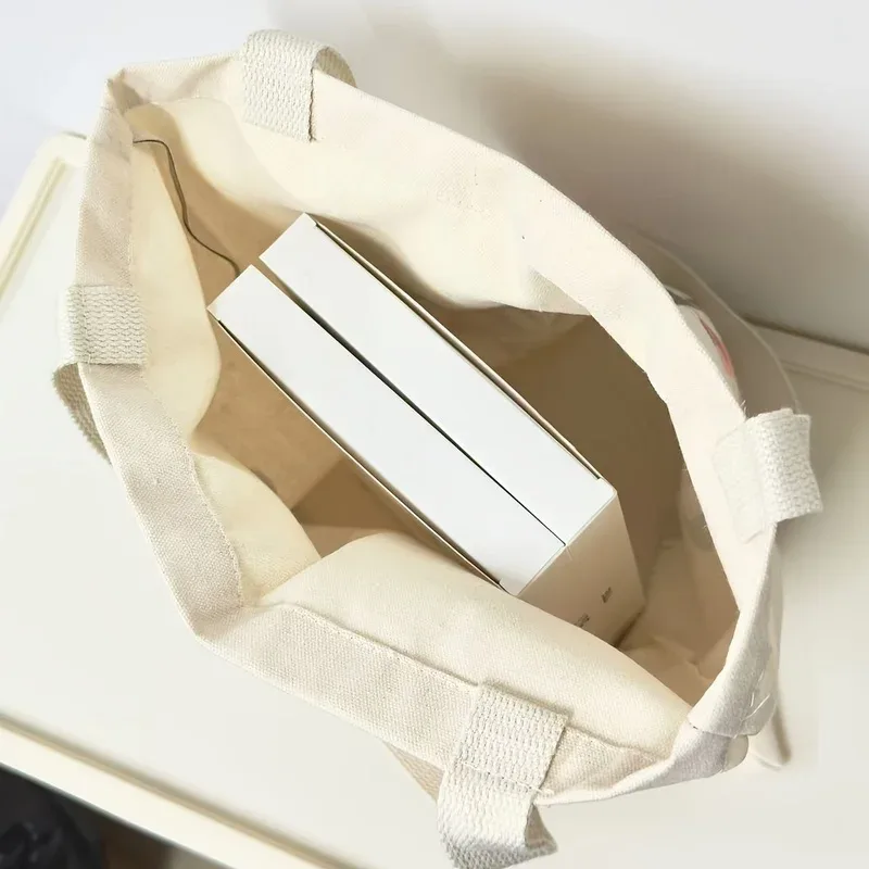 sac fourre-tout en toile à imprimé cerises tendance, sac fourre-tout réutilisable pour les courses, avec bretelles fixes, non doublé, non scellé, anti-fa