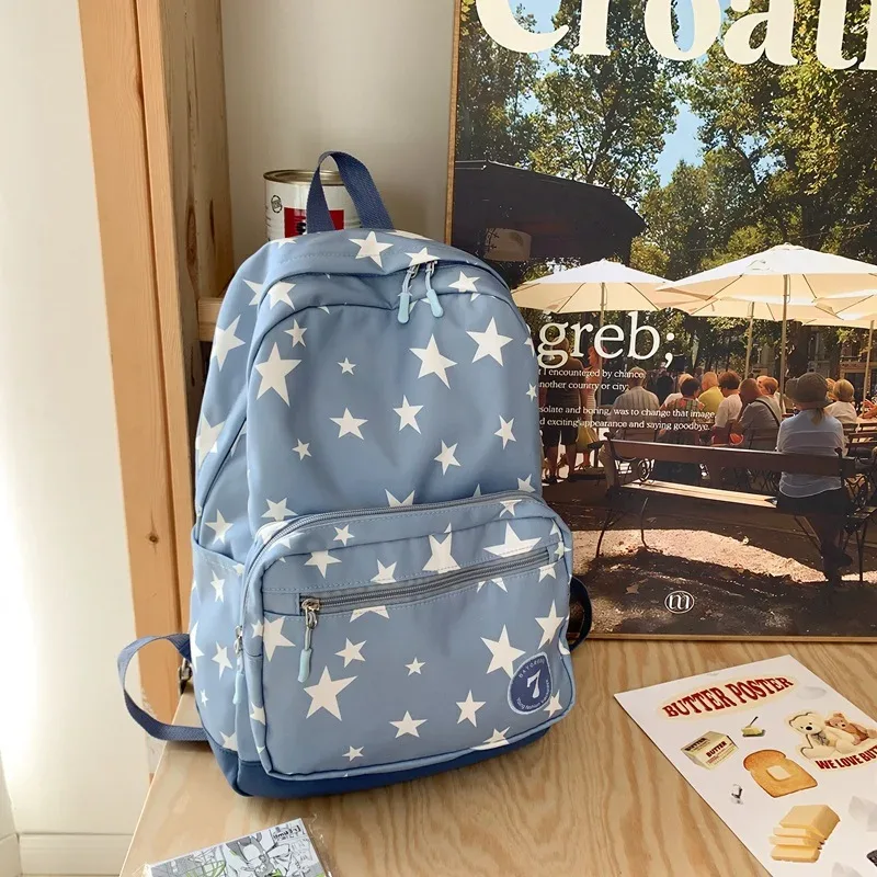 sac à dos étoile pour femmes et hommes, 17 pouces, sac à dos pour ordinateur portable, sac d'université, mignon sac à dos de voyage pour étudiant, sac à livres décontracté pour la rentrée scolaire