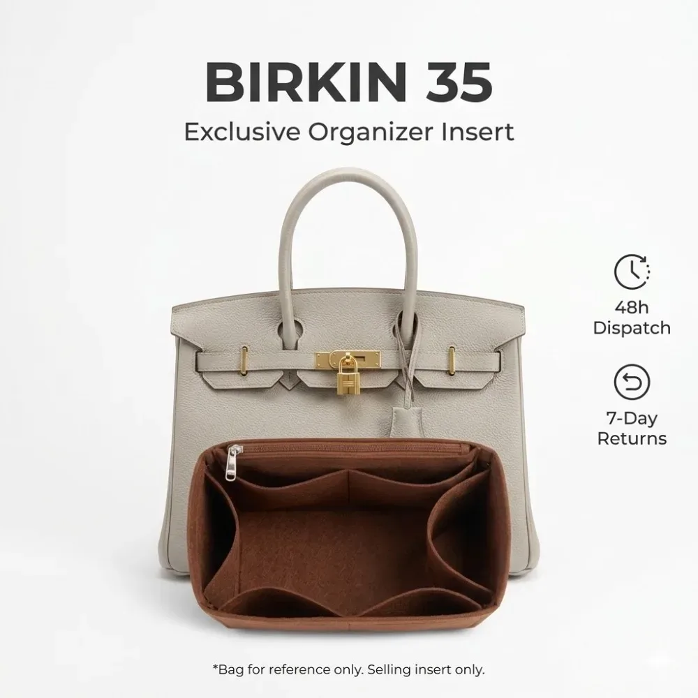 organisateur de sac à main de qualité supérieure, insert pour sac à main, séparateur intérieur, pochette de maquillage, rangement cosmétique pour sac fourre-tout, taille 25 30 35, accessoires