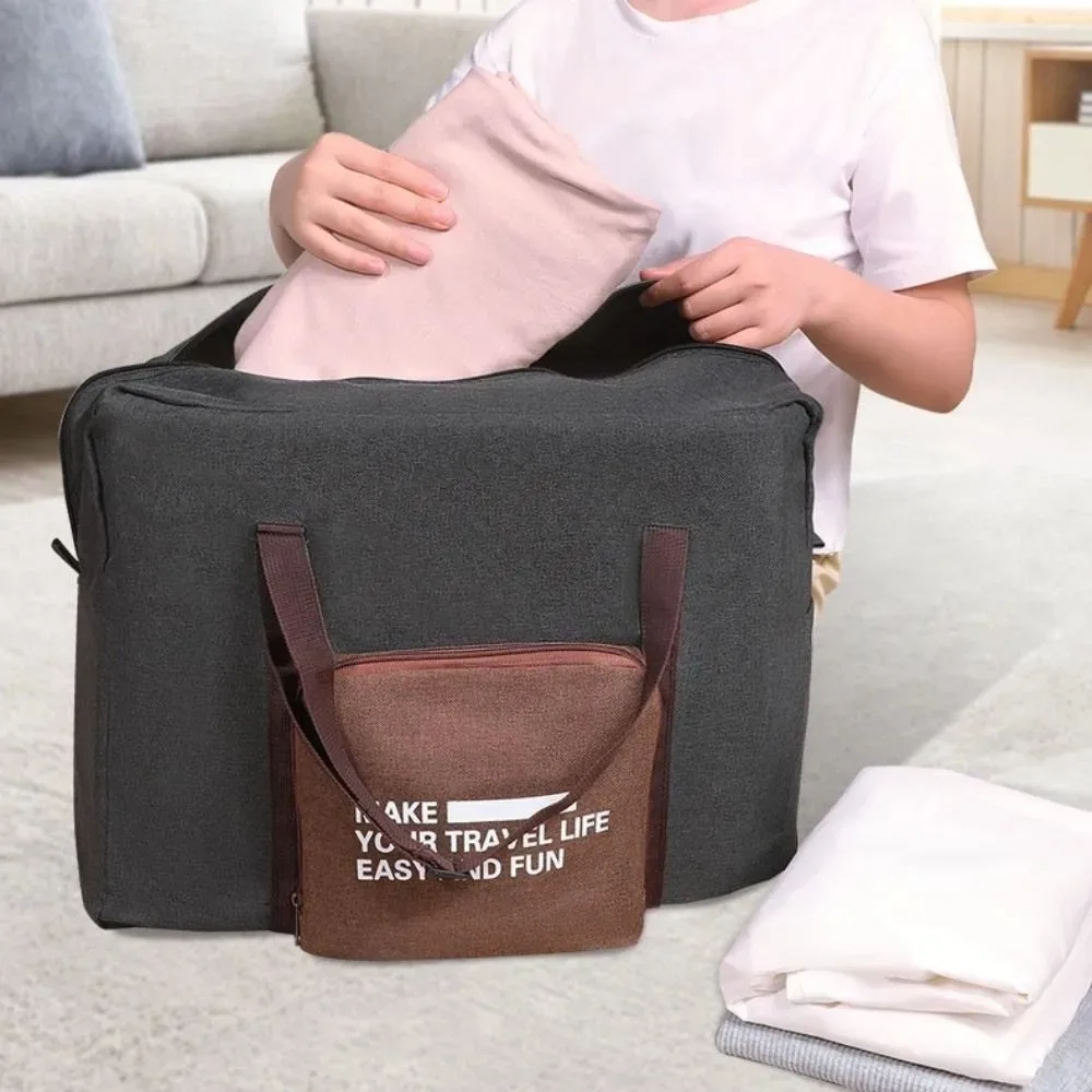 sac de rangement pliable pour vêtements, grande capacité, en tissu oxford, sac de voyage, sac de sport imperméable, sac à main de voyage, sac à bagages
