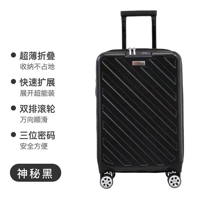 valise pliable 20 pouces avec roulettes pivotantes, valise trolley 24/28 pouces, bagage de voyage exporté au japon