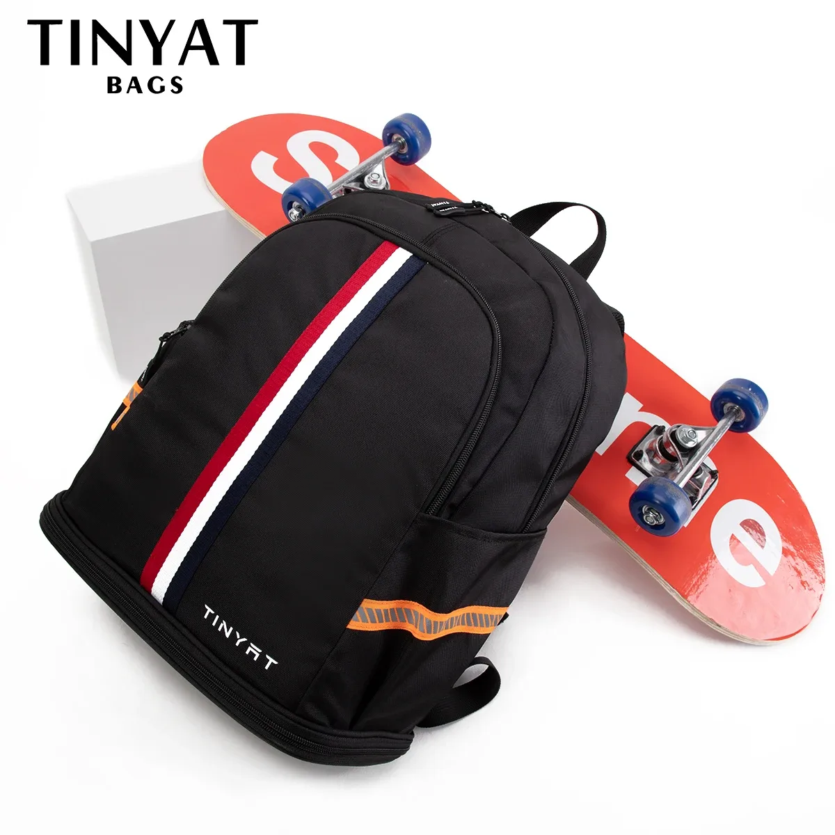 tinyat sac à dos de sport sac étanche pour femme sac à main de retour à l'école sac à dos de voyage pliable pour hommes avec rangement de chaussures pour salle de sport