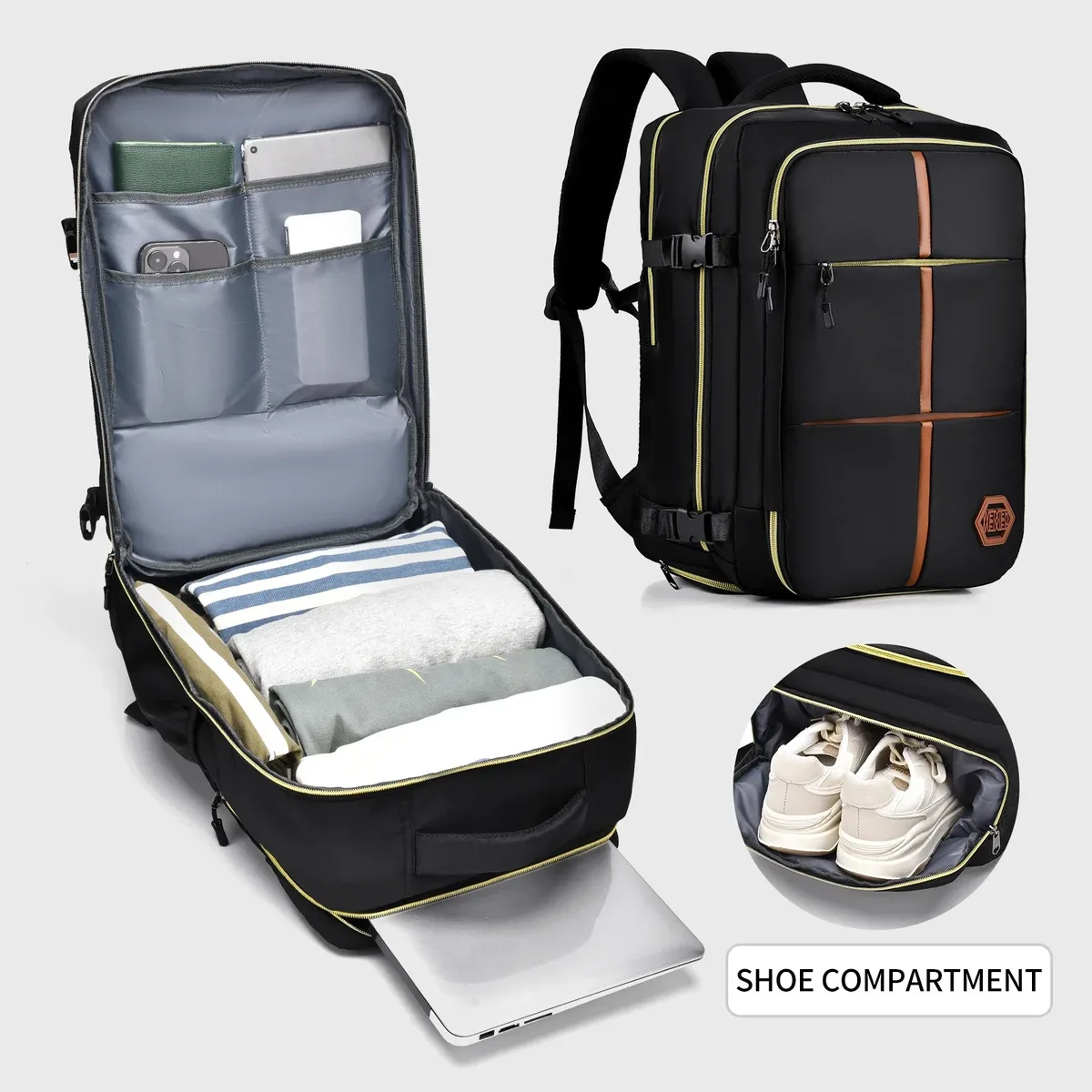 sac à dos de voyage de grande capacité pour hommes et femmes, sac d'école à la mode, sac multifonctionnel pour toutes les occasions, nouveau, 2024