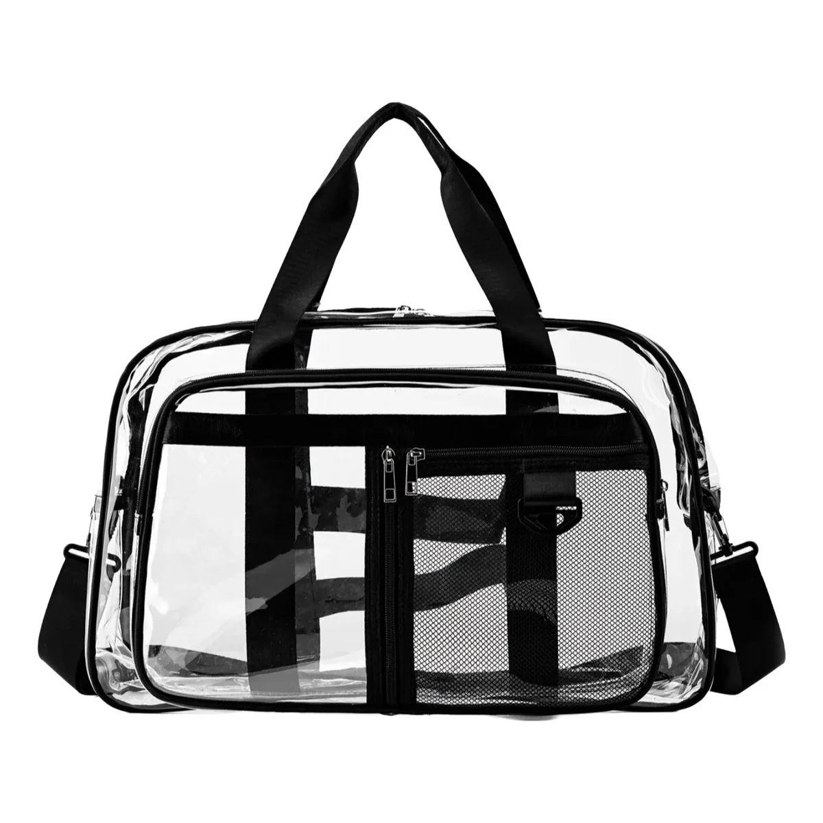 sac de voyage transparent en pvc, sac de natation pour vêtements secs et mouillés, sac de rangement portable pour courts séjours et voyages d'affaires, style minimaliste urbain