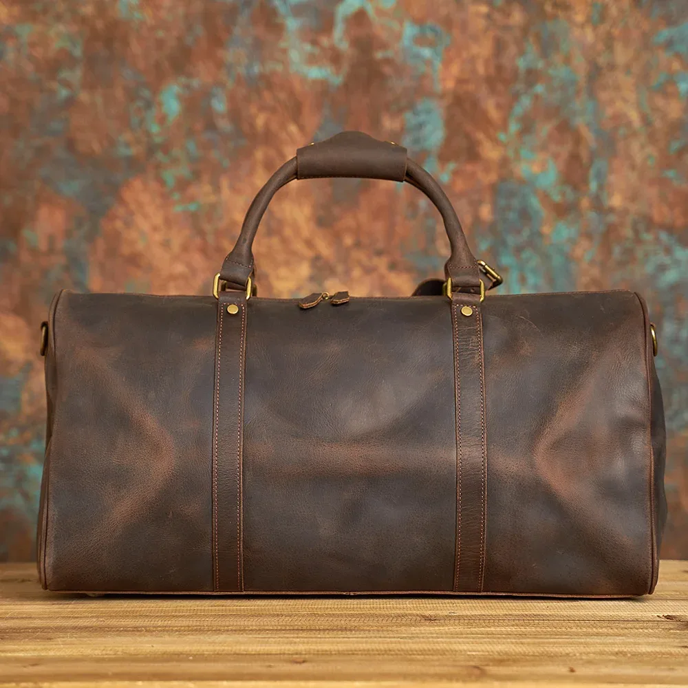 nasva-sac de voyage en cuir pour homme, sac à main vintage, sacs initiés, sacs de messager, sacs de sport, sacs pour ordinateur portable 15 pouces
