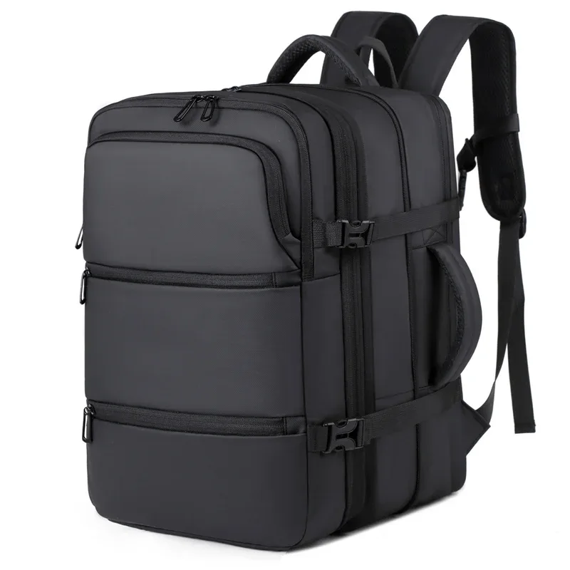 sac à dos pour homme pour les voyages d'affaires, grande capacité, extensible, sac à dos de voyage multifonctionnel à compression sous vide pour homme