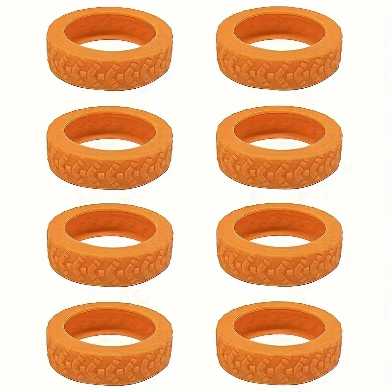 ensemble de protection de roue à bagages amélioré et épaissi de 8 pièces, ensemble de réparation de roues, ensemble de sourdine de roue à bagages de remorque