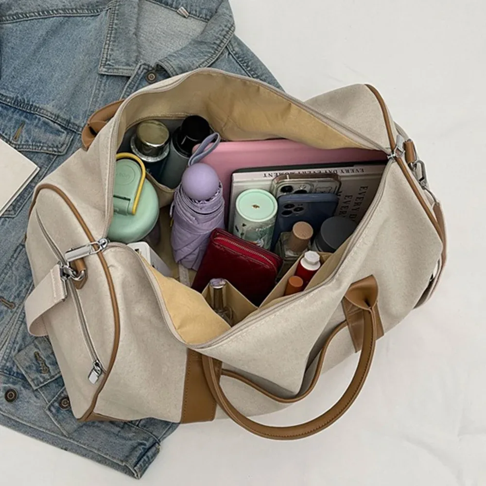 sac de voyage en toile, sac de sport pour week-end, sac de voyage pour homme et femme, multi-poches