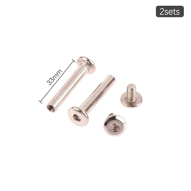 2 jeux de boulons de fixation pour roues de bagages, vis 6*33-60mm, pièces de rechange pour valises de voyage