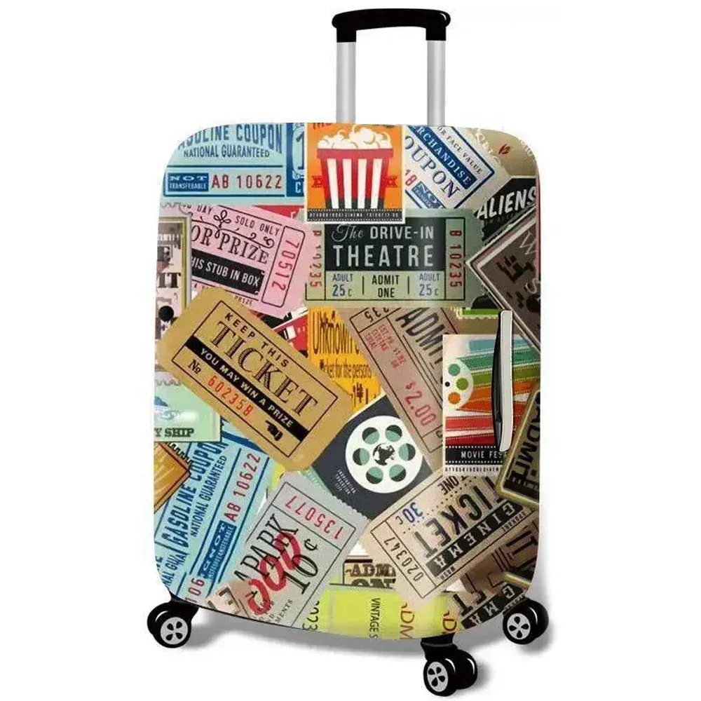housse de protection pour bagages en tissu extensible, étui anti-poussière pour bagages, adapté à la valise de 18 à 32 pouces, accessoires de voyage