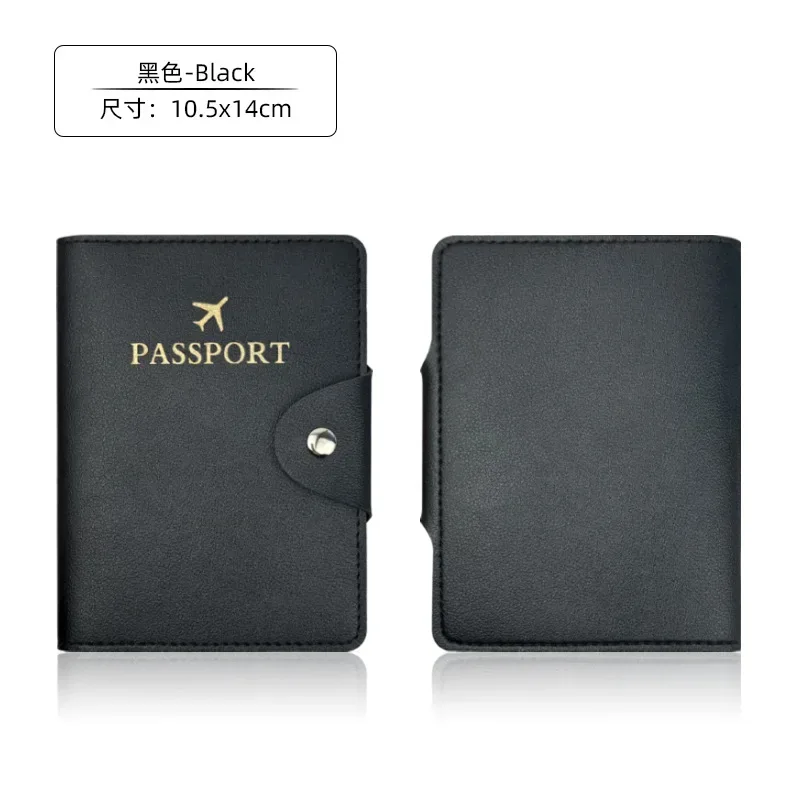 nouvel étui de passeport en cuir pu, porte-documents de voyage pour femmes et hommes