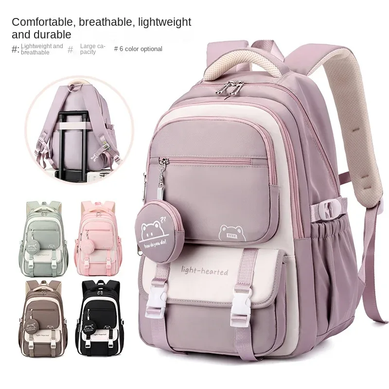 Sac à dos scolaire tendance pour filles, sacs d'école pour adolescentes, sac à dos pour ordinateur portable, sac à dos de voyage décontracté, sac à livres, cartable pour enfants, imperméable