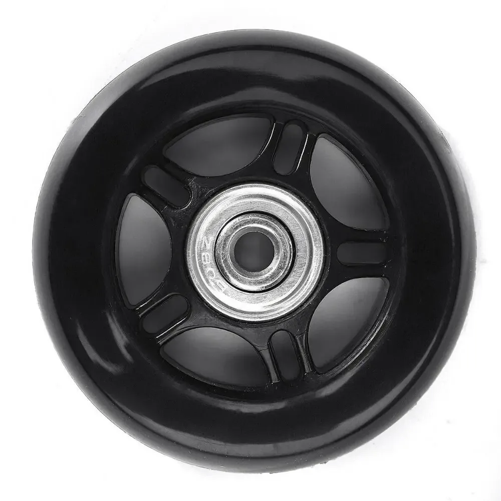 1 ensemble d'axes de roulettes silencieux pour valise, 40mm/43mm/54mm/60mm/64mm/70mm, avec vis, kit de réparation pour bagages de voyage