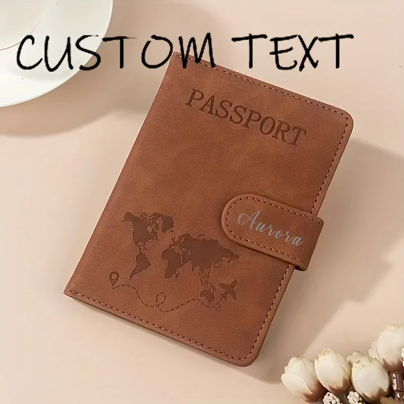 porte-passeport personnalisé pour les essentiels, étui de protection pour passeport, accessoires de voyage, porte-passeport pour femmes/hommes