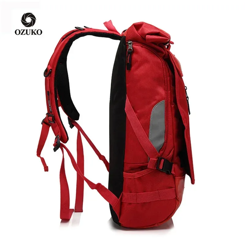 ozuko cartable pour adolescent 15.6 pouces ordinateur portable sac à dos d'eau 49*28*14 hommes étudiant sacs à dos mâle voyage mochila mode