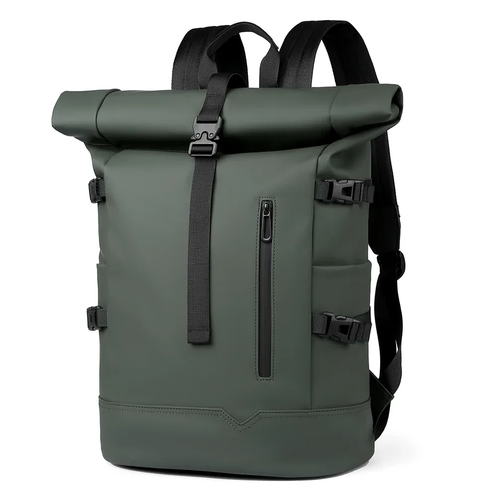 sac à dos d'extérieur imperméable et durable, haut en rouleau, à la mode, décontracté, pour randonnée, voyage, hommes et femmes, trajet quotidien